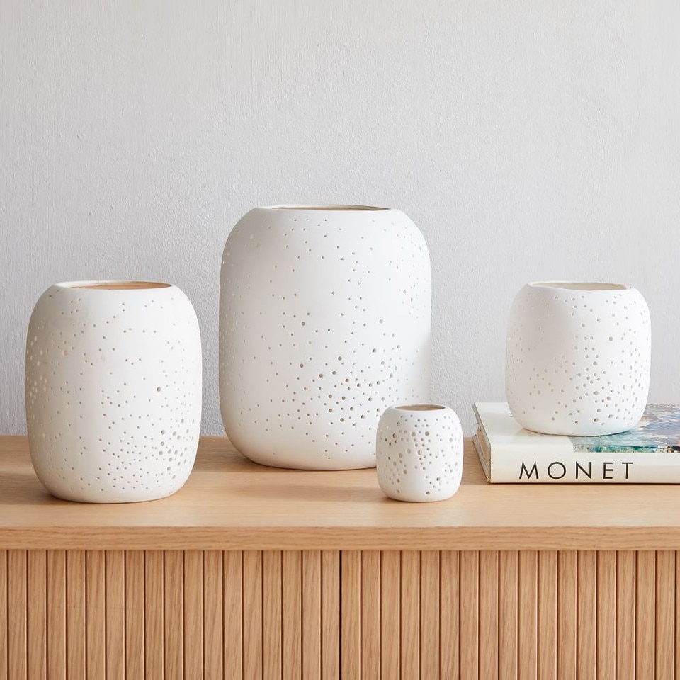 Pierced Constellation Hurricanes & Vases Collection
