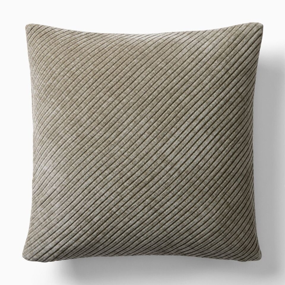 Corded Bias Velvet Cushion Cover