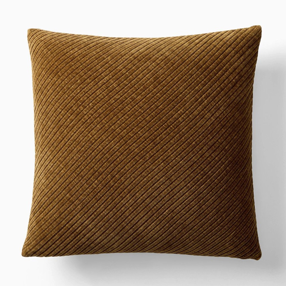 Corded Bias Velvet Cushion Cover