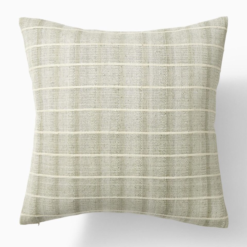 Corded Windowpane Cushion Cover