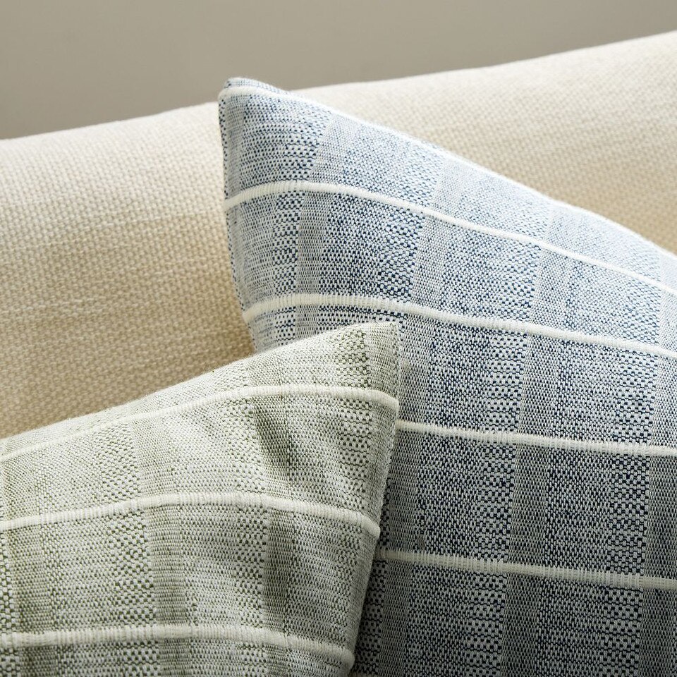 Corded Windowpane Cushion Cover