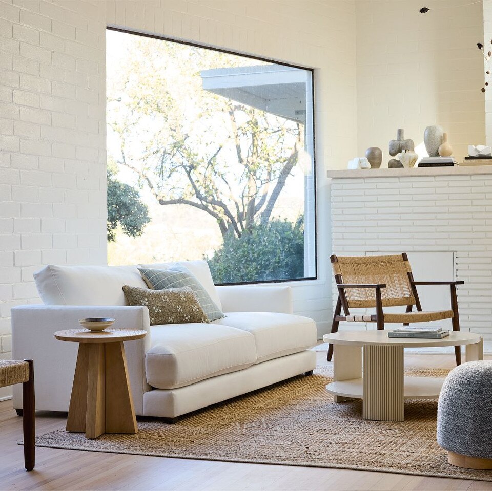Corded Windowpane Cushion Cover