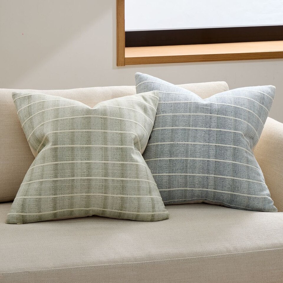 Corded Windowpane Cushion Cover