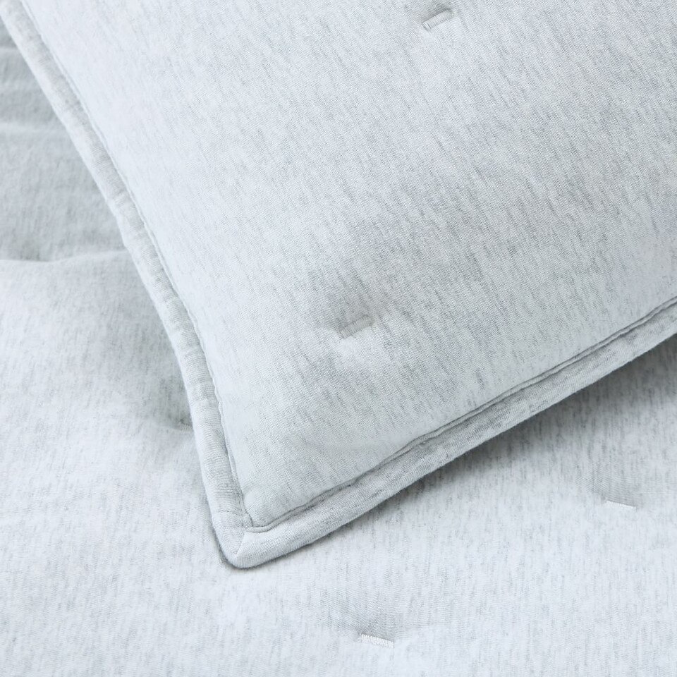 Cotton Cloud Jersey Tack Stitch Bedspread & Pillowcases