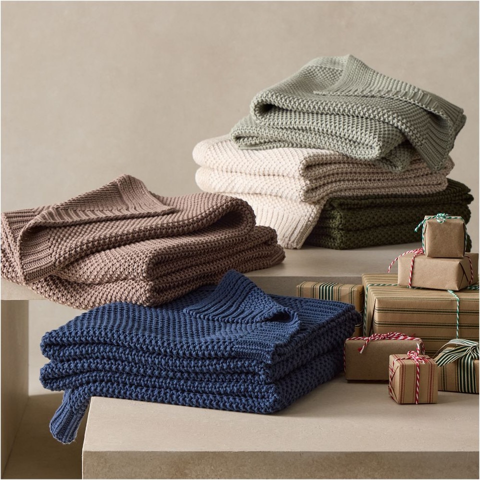 Cotton Knit Throws