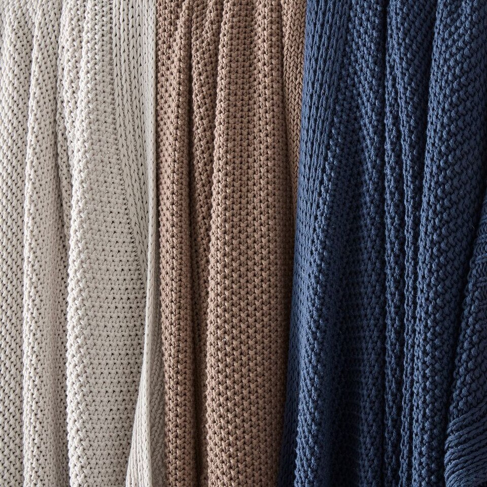 Cotton Knit Throws