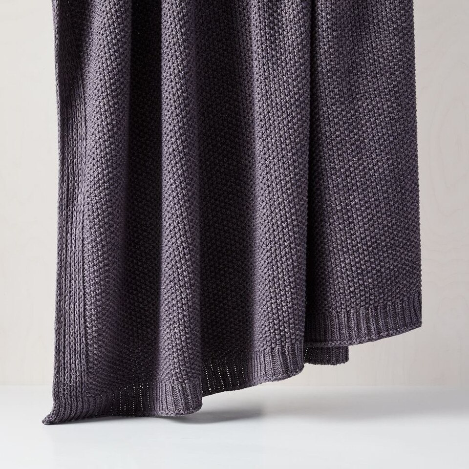 Cotton Knit Throws west elm United Kingdom