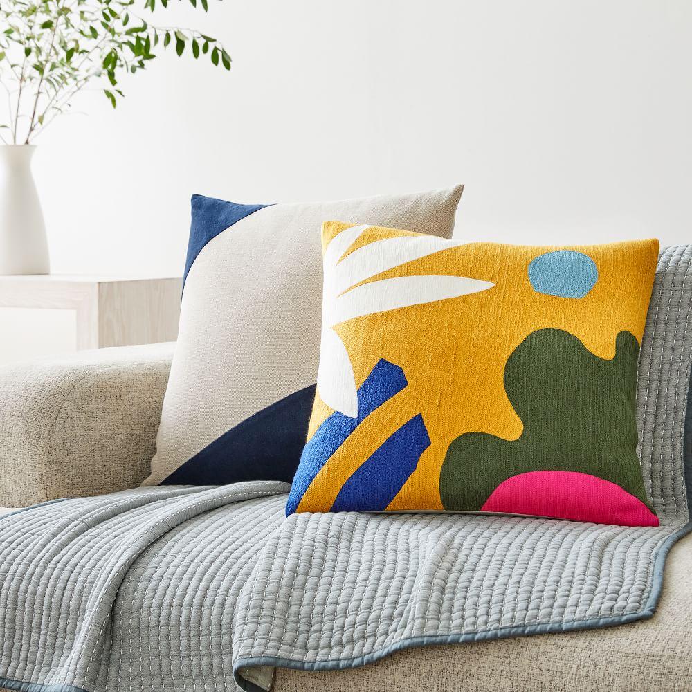 Crewel Landscape Pillow West Elm Crewel Pillow West Elm Online