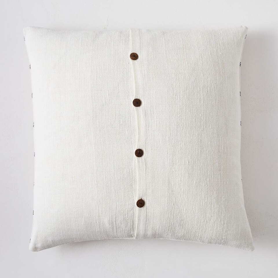 Cotton Silk Simple Stripe Cushion Cover