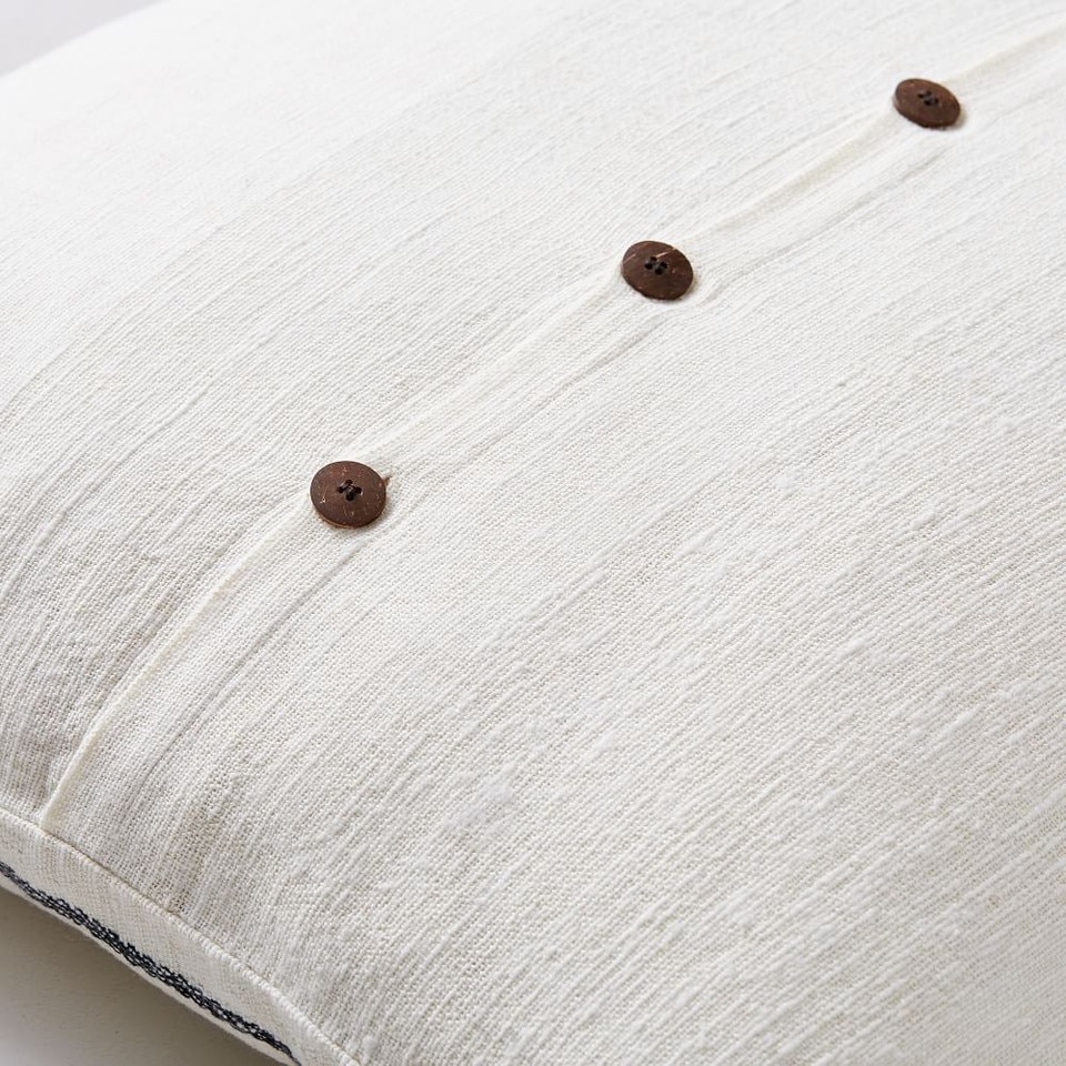 Cotton Silk Simple Stripe Cushion Cover