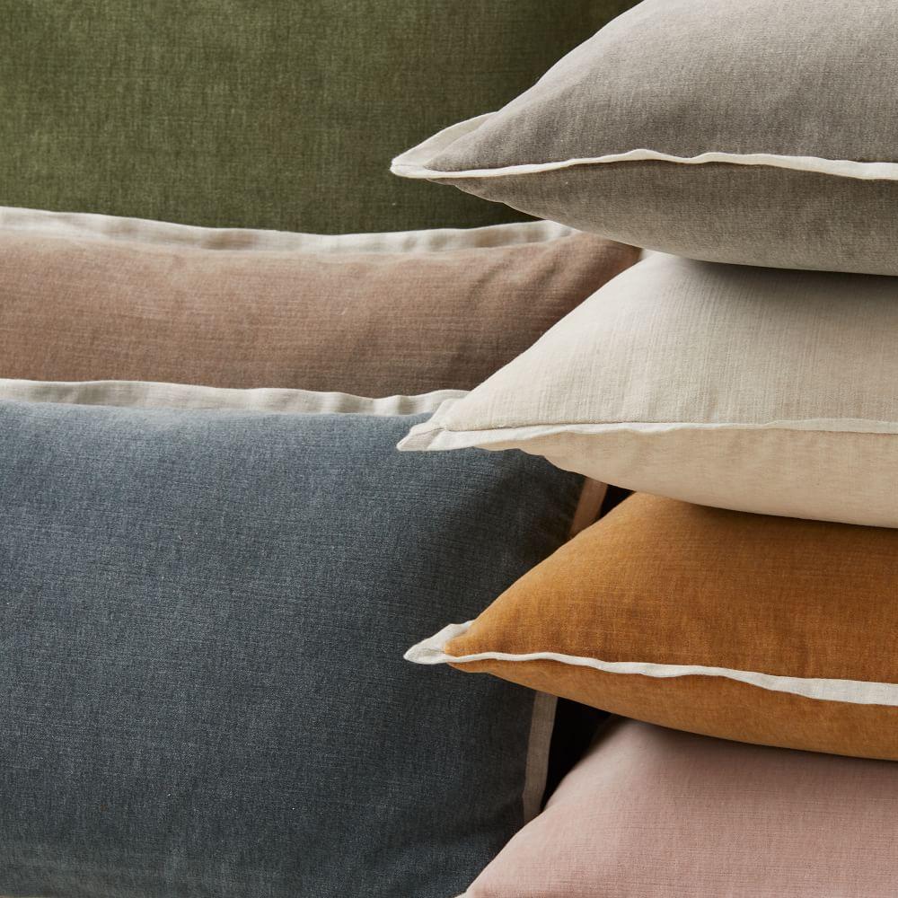 denim pillows pottery barn