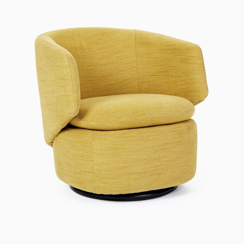Crescent Swivel Armchair