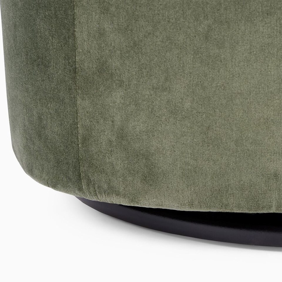 Crescent Swivel Armchair