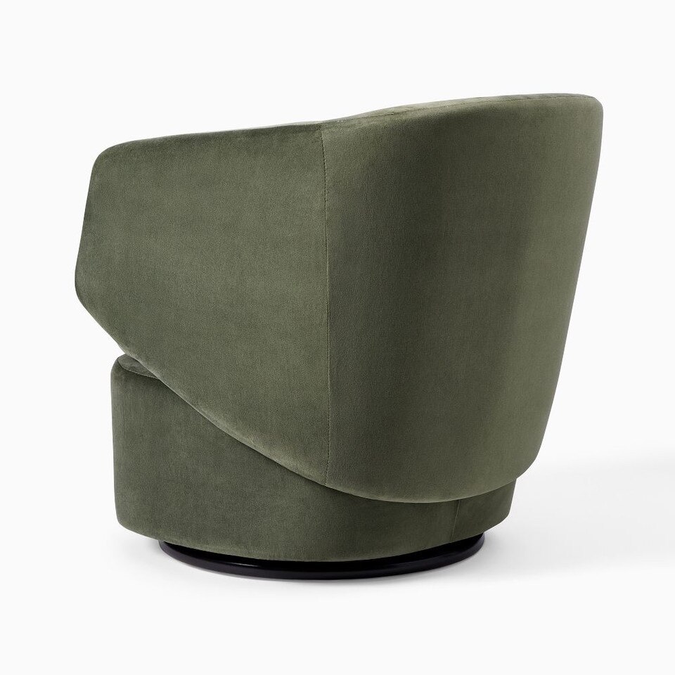 Crescent Swivel Armchair