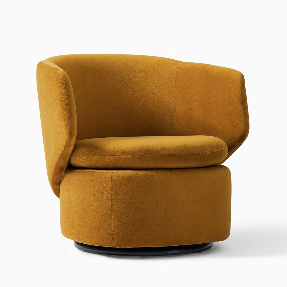 Crescent Swivel Armchair