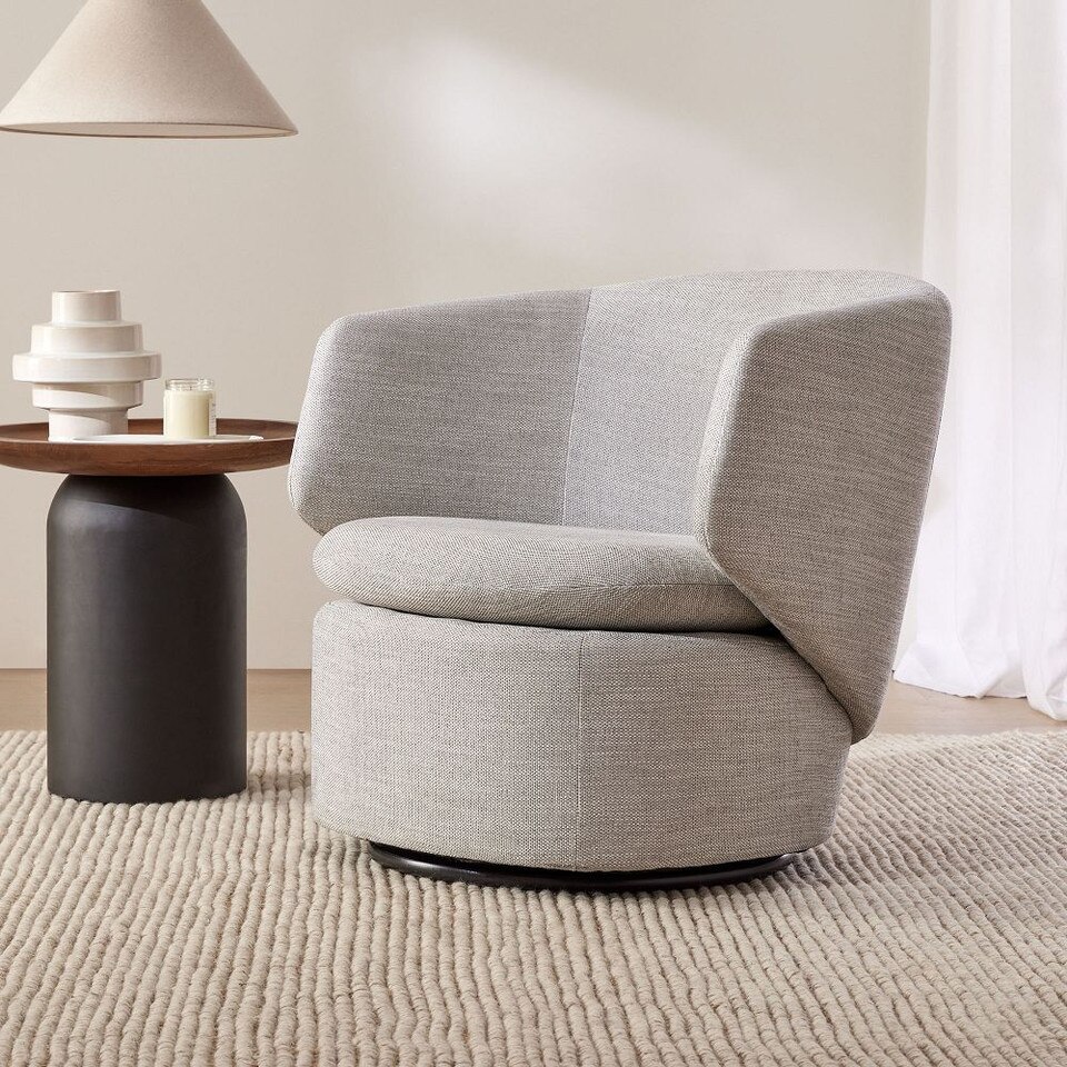 Crescent Swivel Armchair