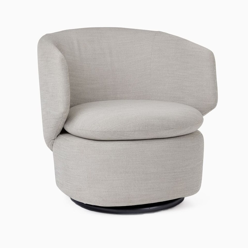Crescent Swivel Armchair