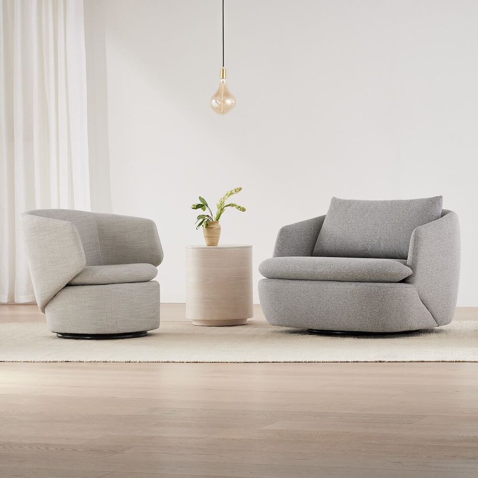 Crescent Swivel Armchair