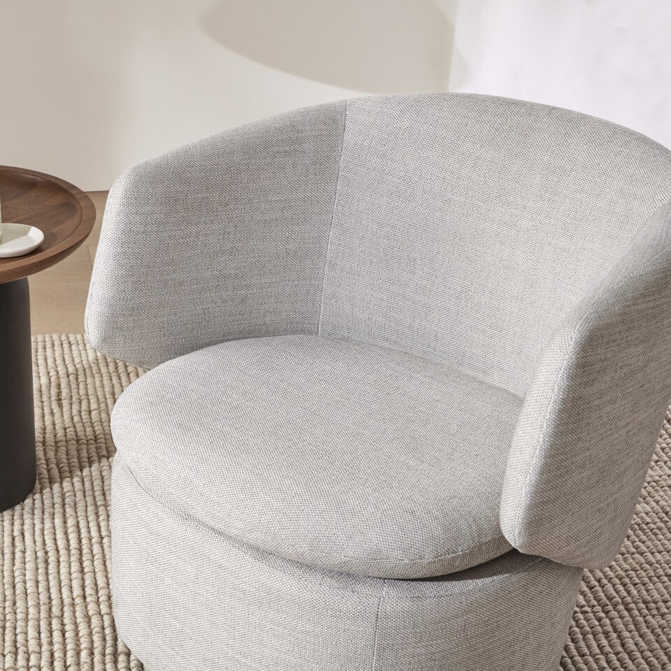 Crescent Swivel Armchair