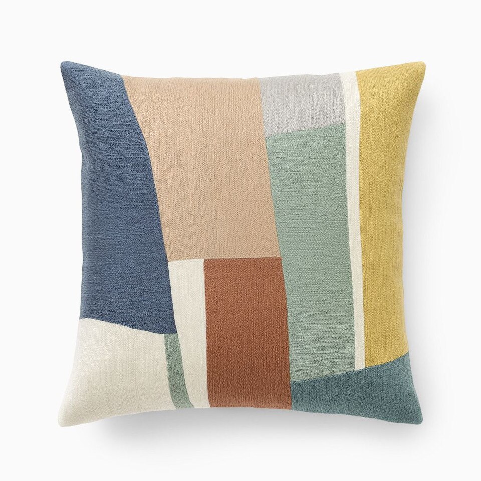 Crewel Geo Pieces Cushion Cover