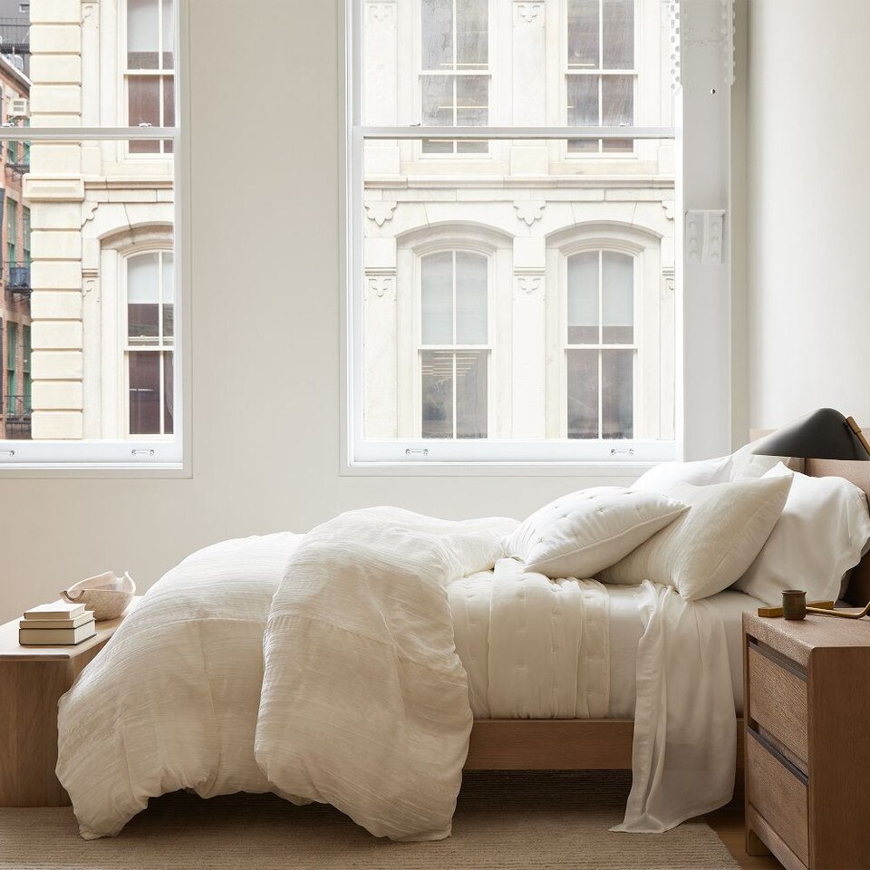 Crinkle Velvet Duvet Cover & Pillowcases