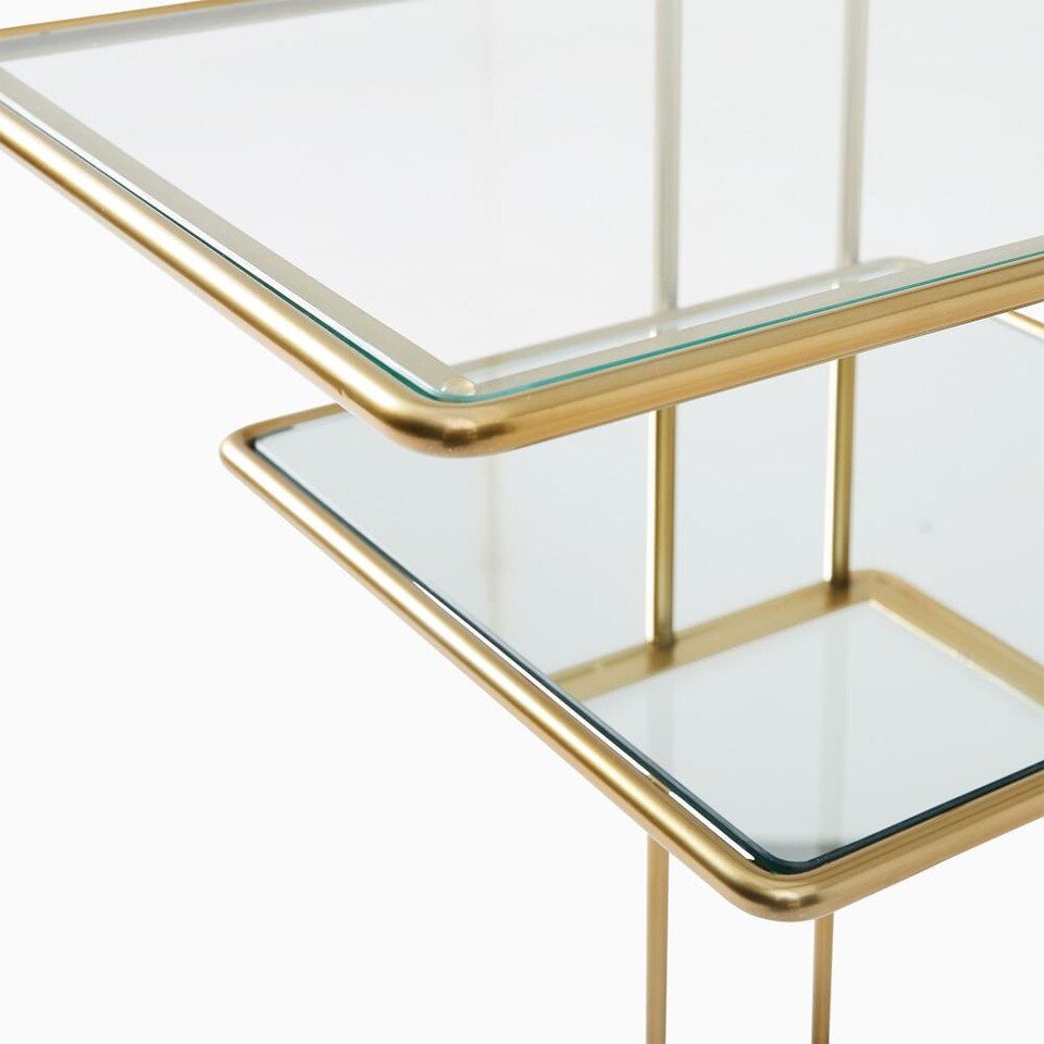 Curved Terrace Storage Bedside Table (40 cm)