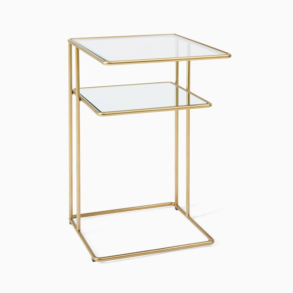 Curved Terrace Storage Bedside Table (40 cm)