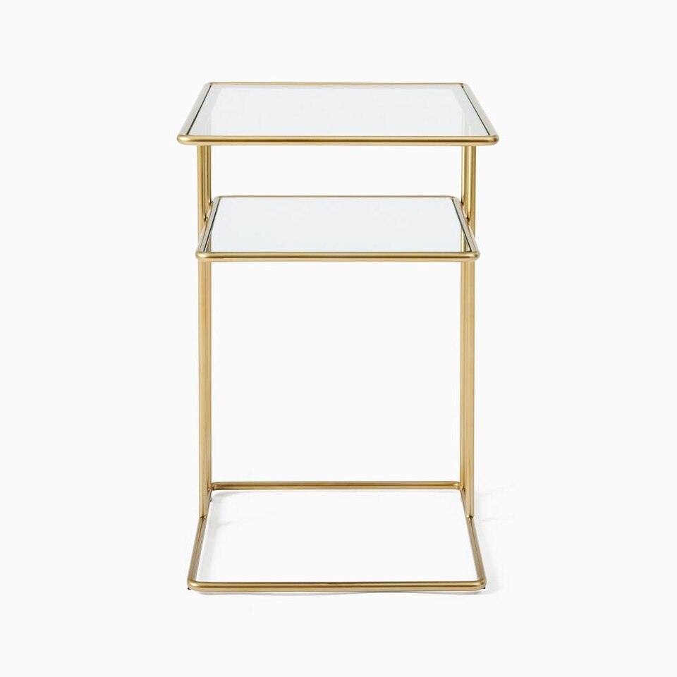 Curved Terrace Storage Bedside Table (40 cm)