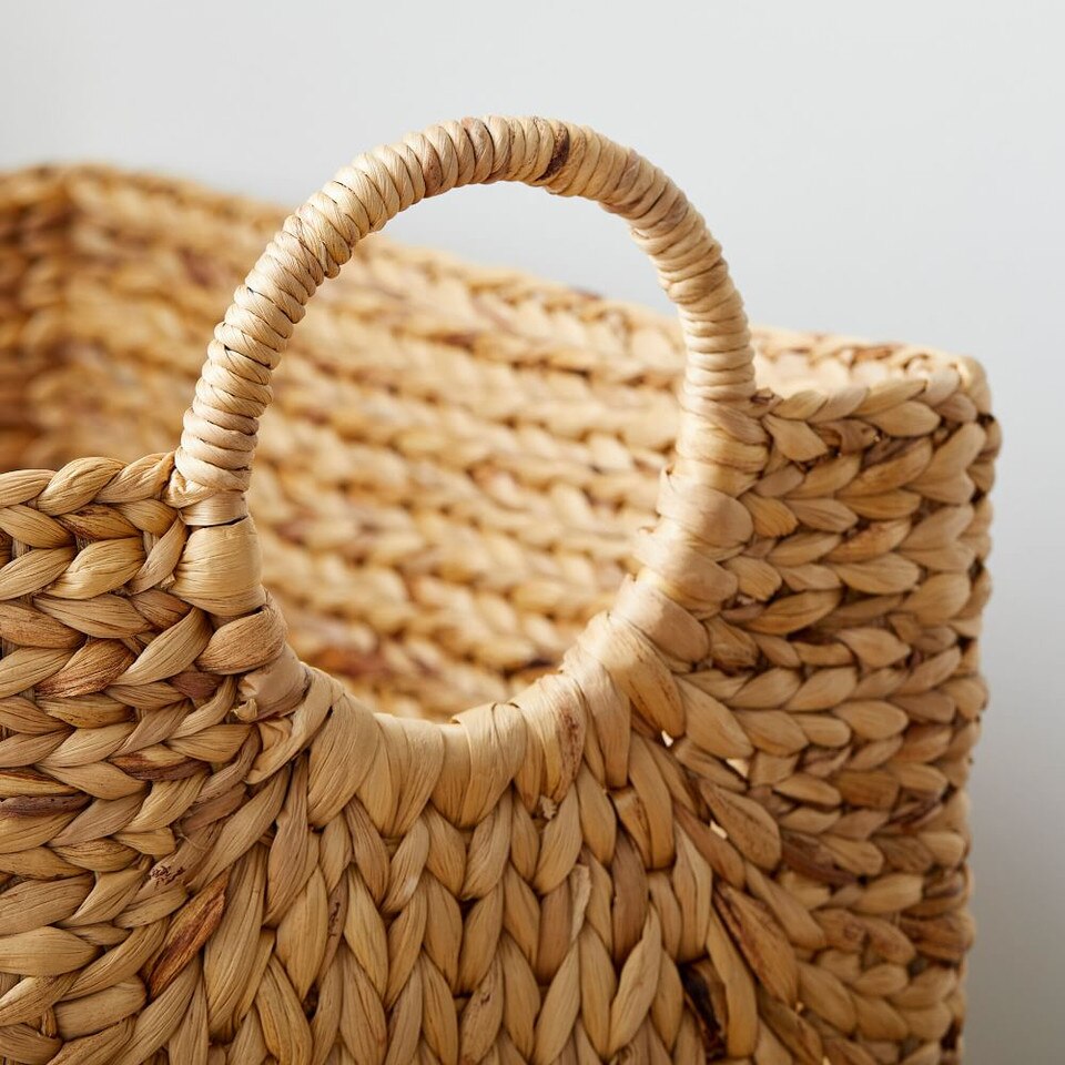 Curved Water Hyacinth Baskets