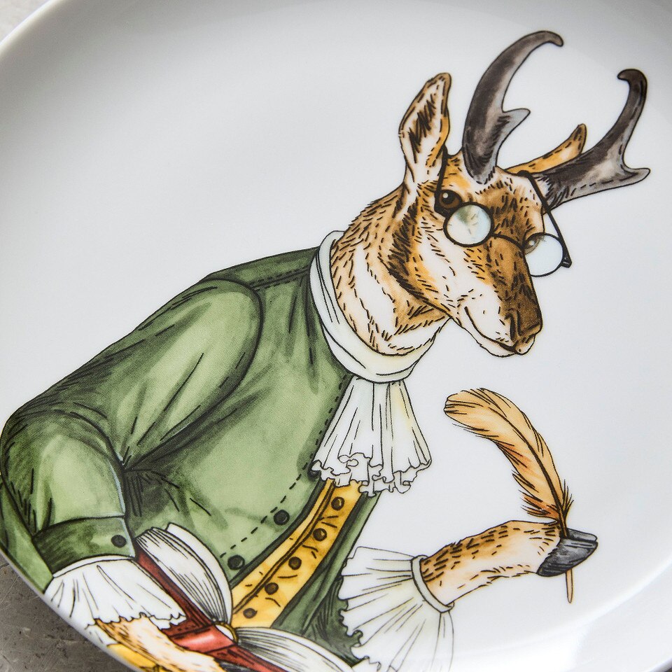 Dapper Animal Patriotic Salad Plates