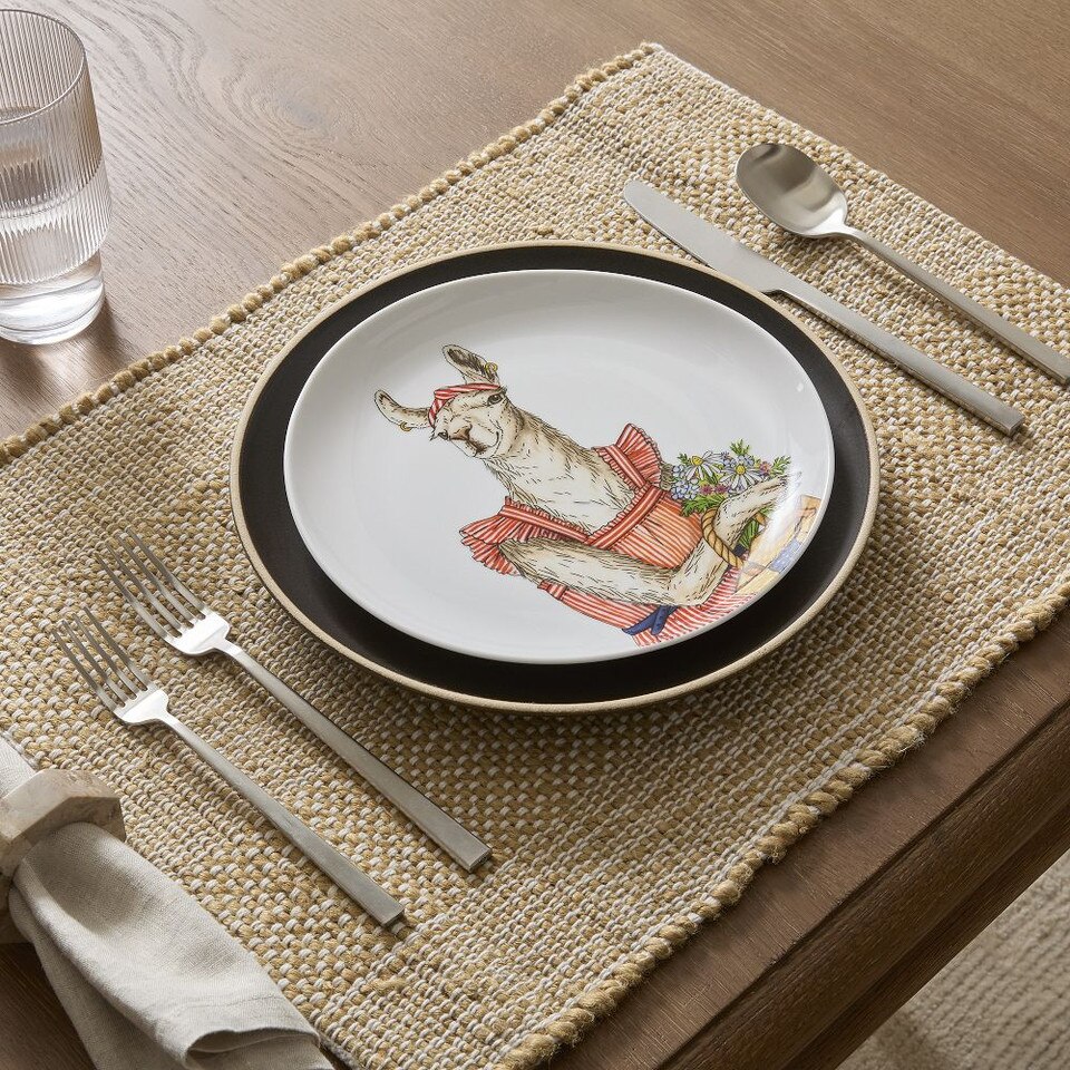 Dapper Preppy Animal Salad Plates