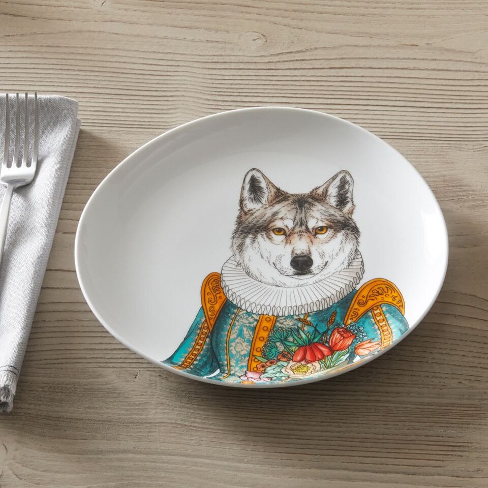 Dapper Animal Salad Plates