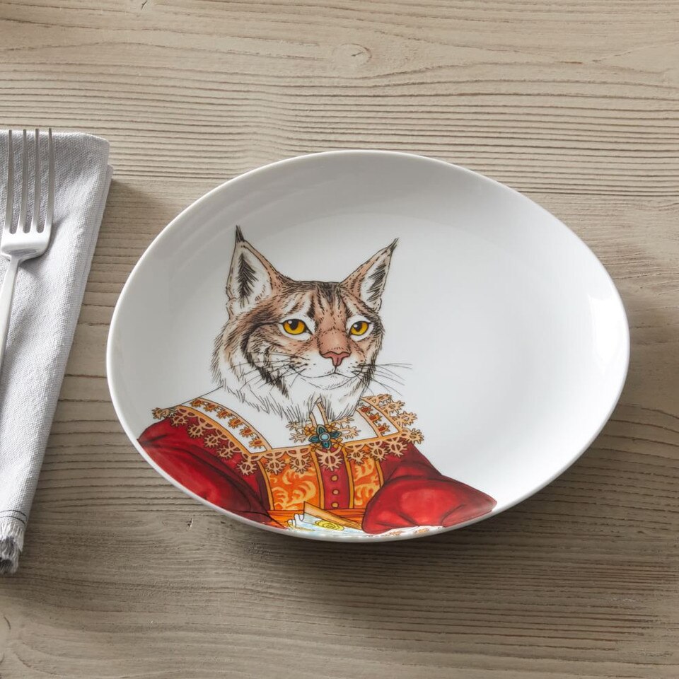 Dapper Animal Salad Plates