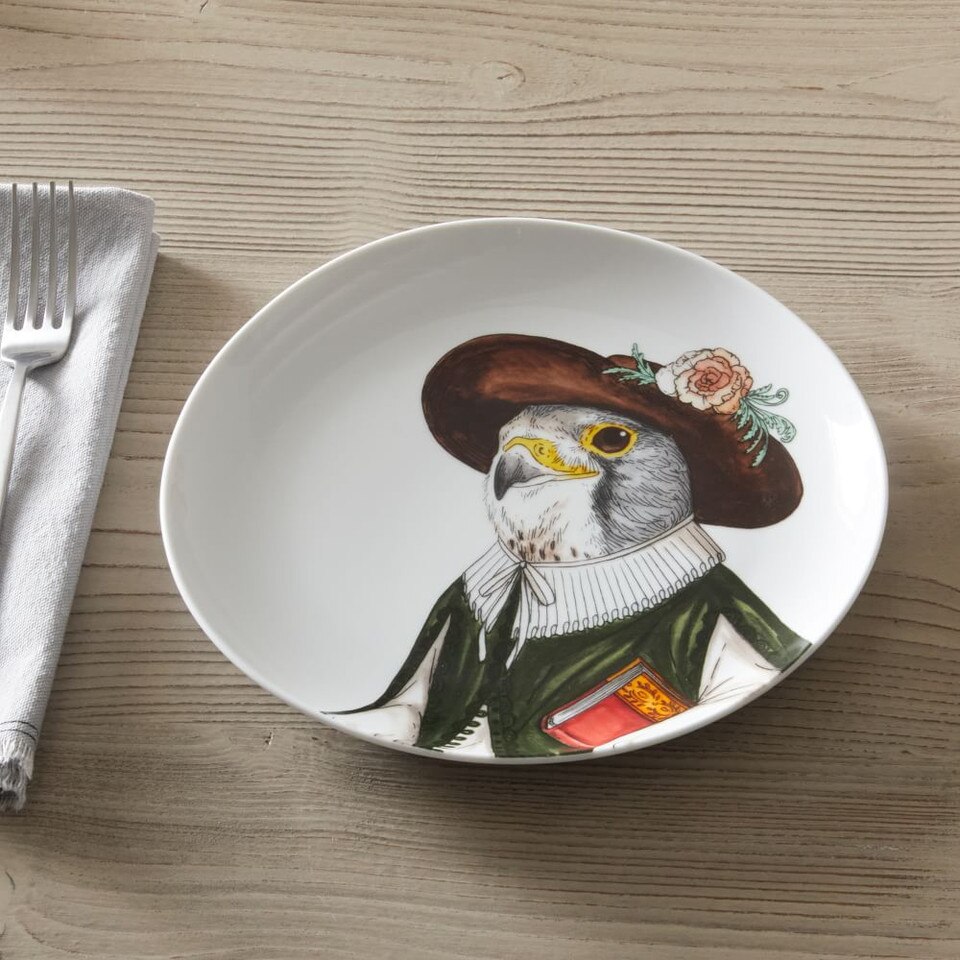 Dapper Animal Salad Plates