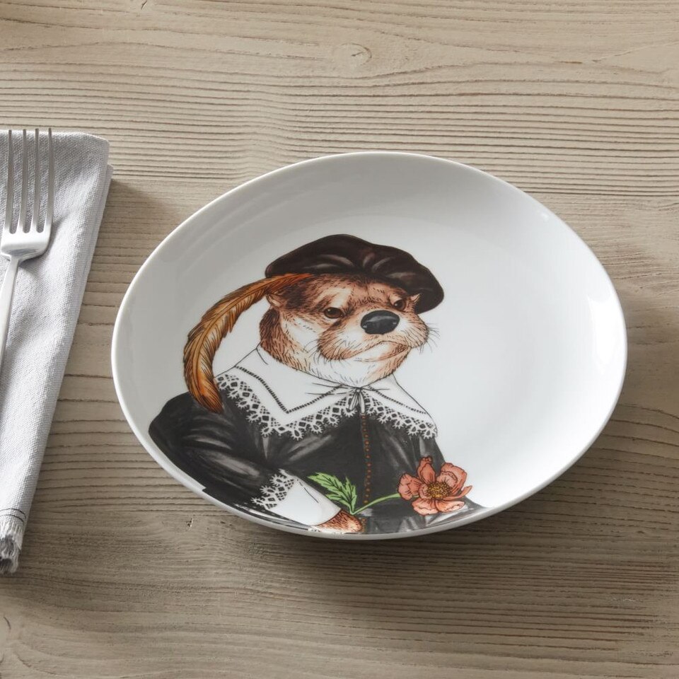 Dapper Animal Salad Plates
