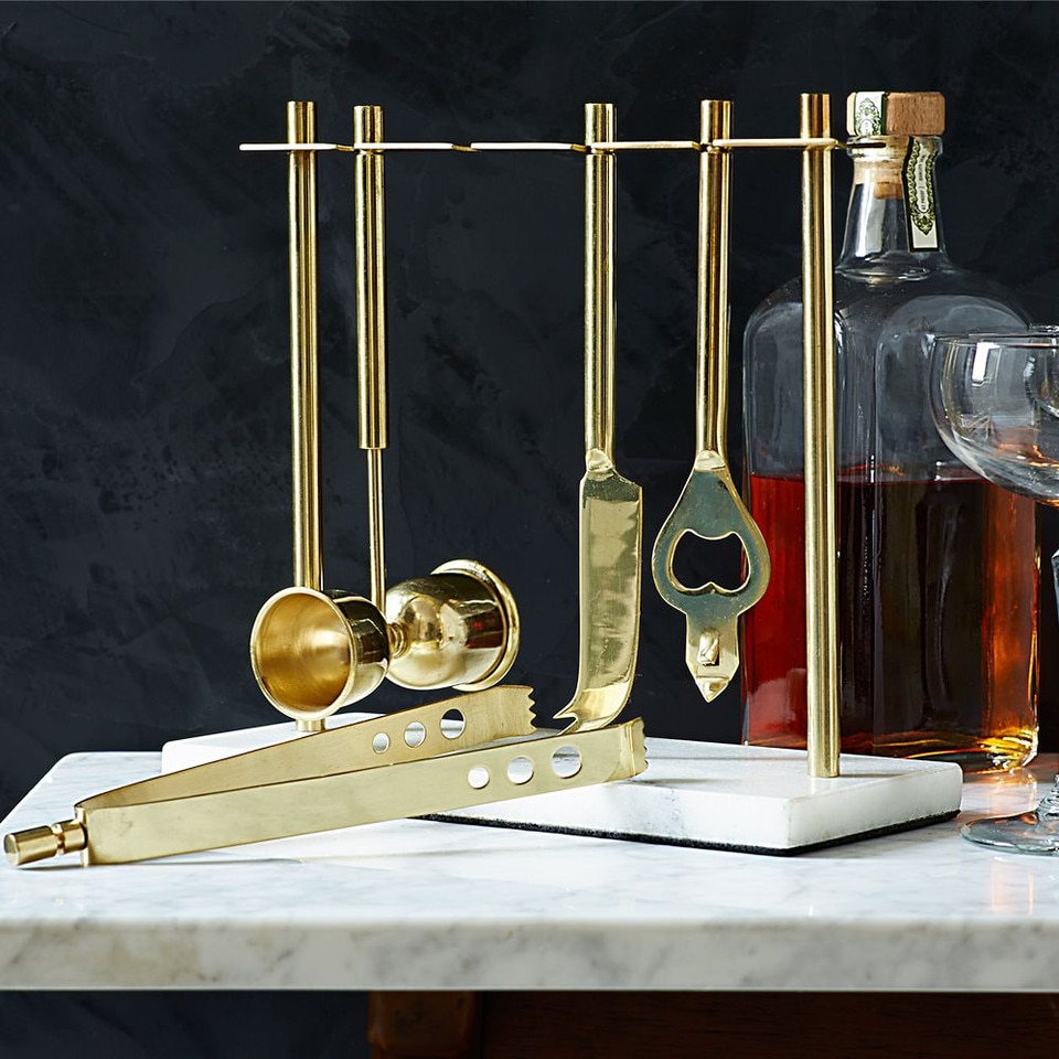 Deco Barware Collection - Gold & Marble