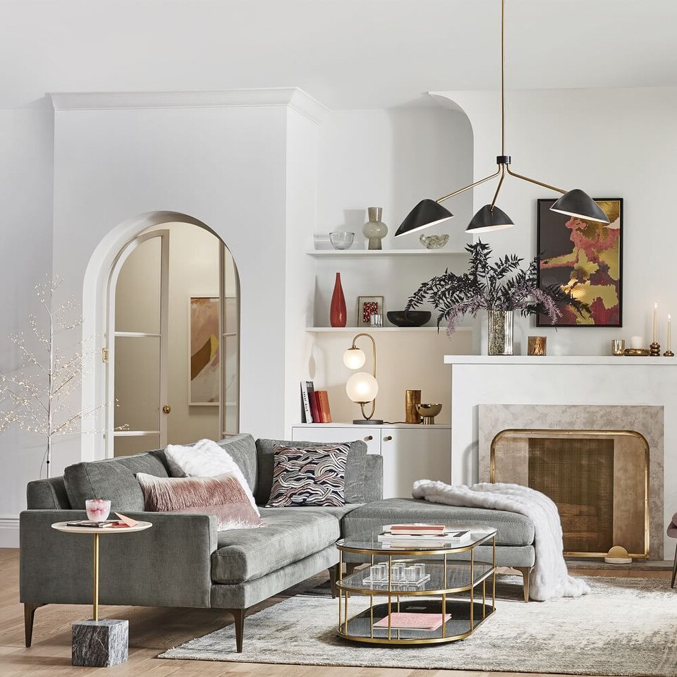 Deco Metal Fireplace Screen