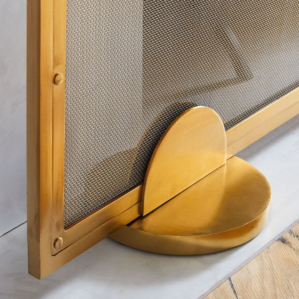 Deco Metal Fireplace Screen