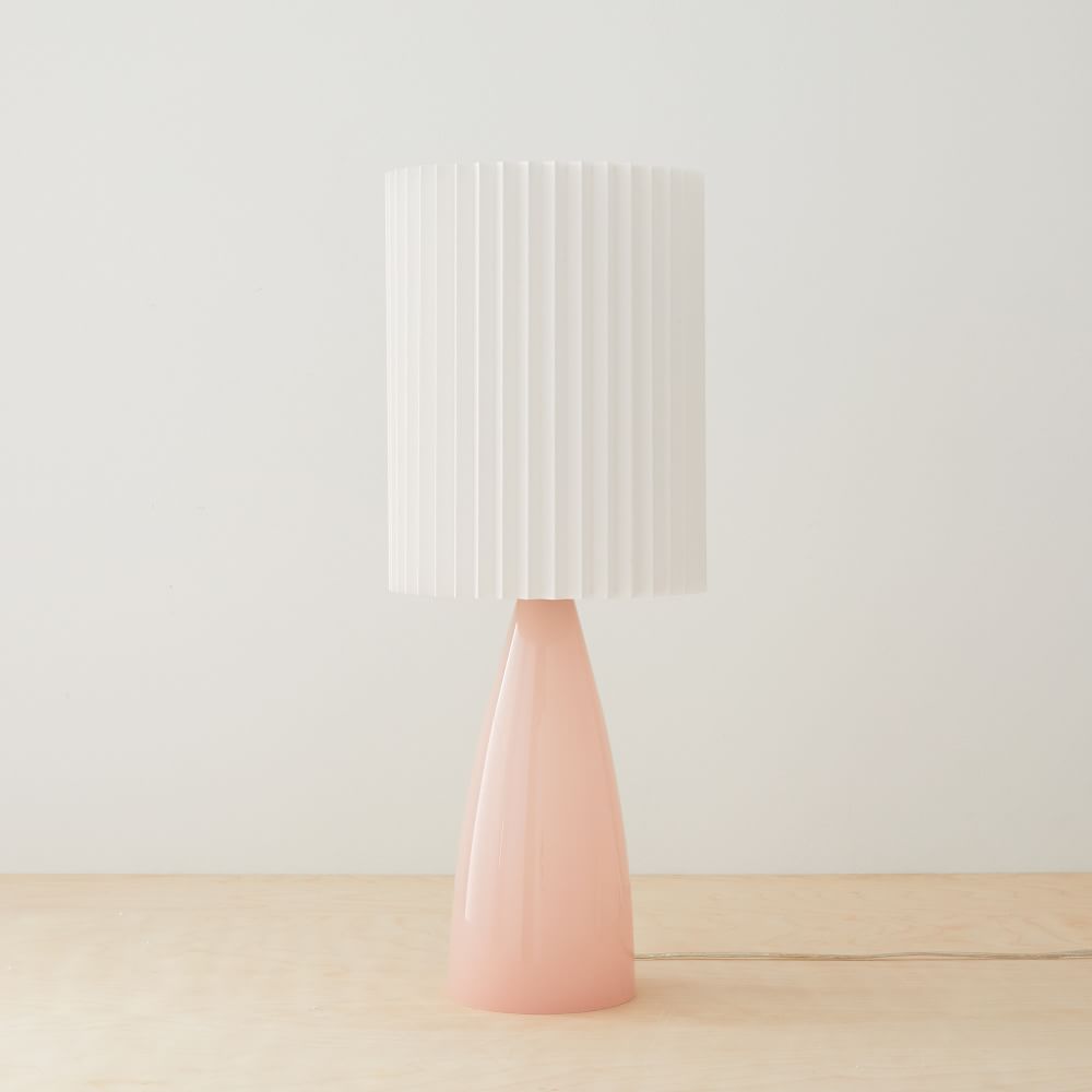 small pink table lamp