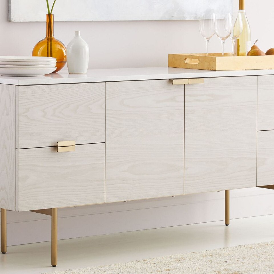 Delphine Sideboard (160 cm) - Feather Grey