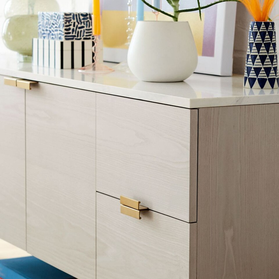 Delphine Sideboard (160 cm) - Feather Grey