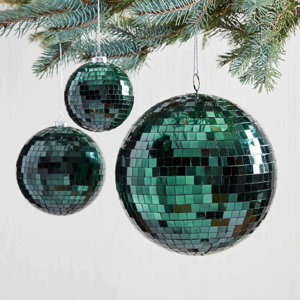 Disco Ball Baubles - Green