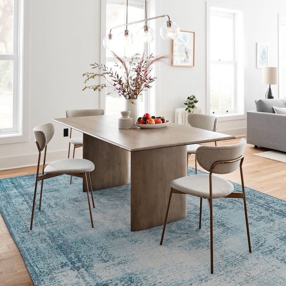 Distressed Arabesque Wool Rug