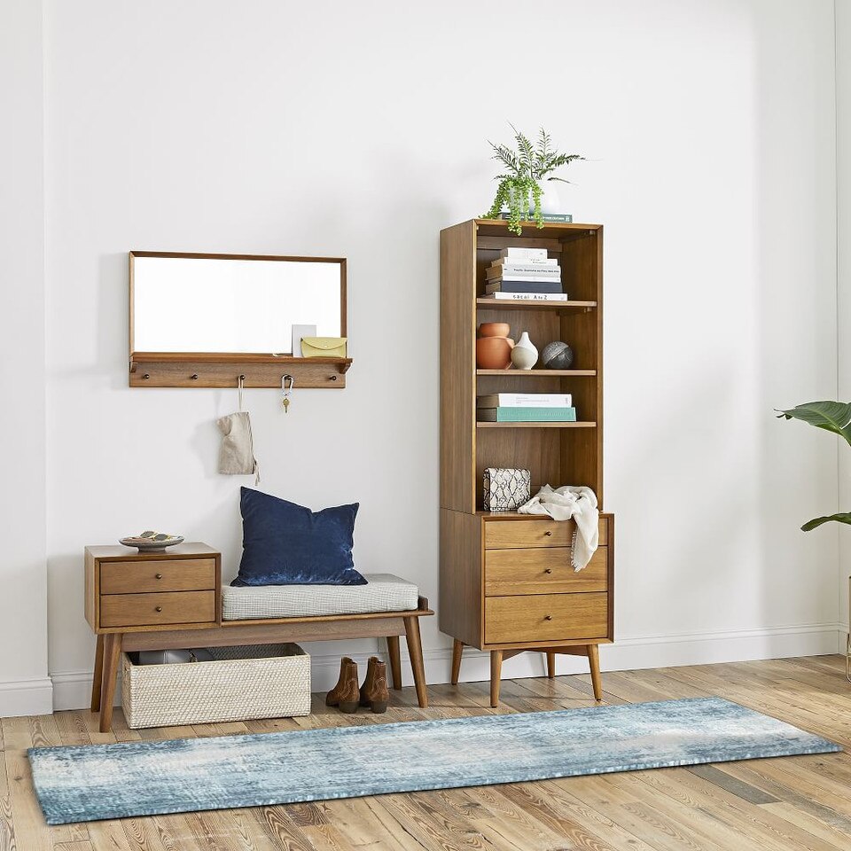 Distressed Arabesque Wool Rug