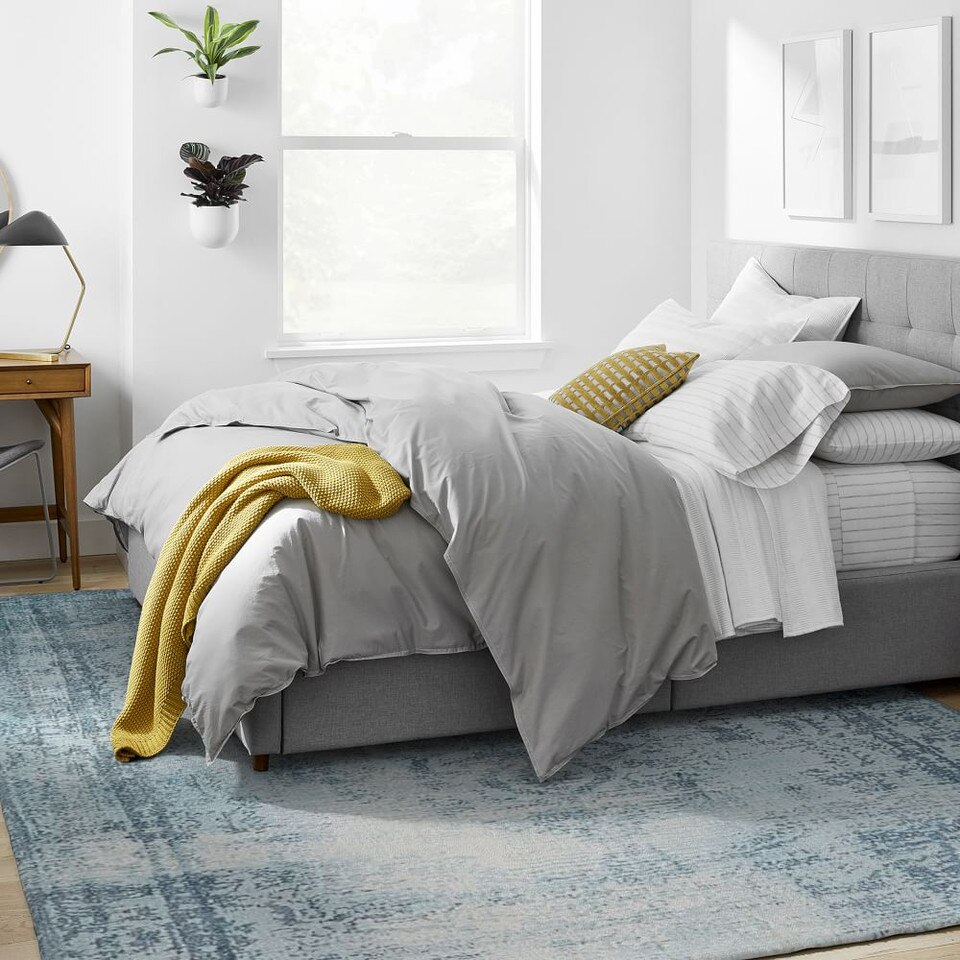Distressed Arabesque Wool Rug