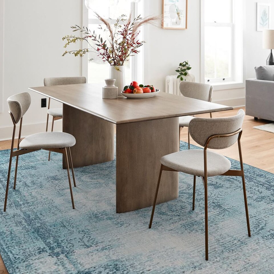 Distressed Arabesque Wool Rug