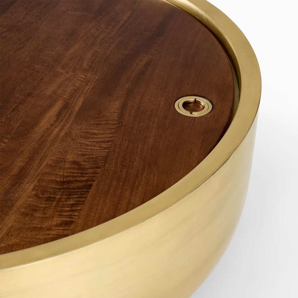Drum Storage Coffee Table (81 cm)