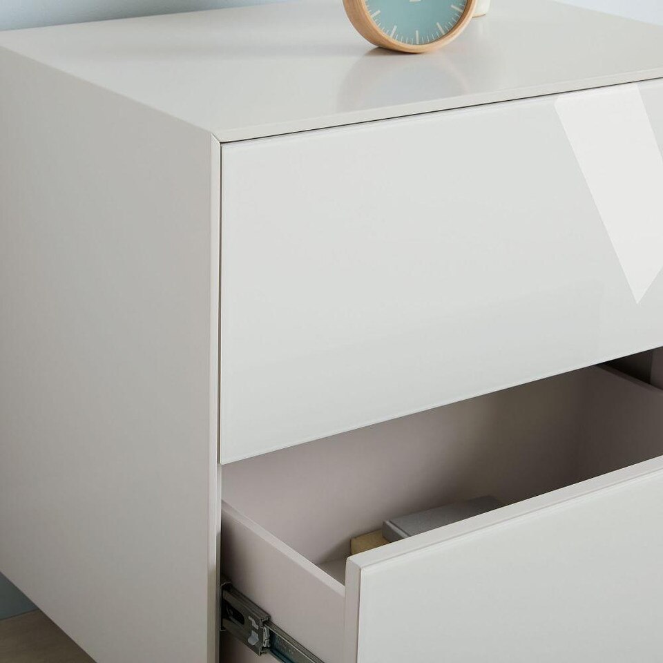 Emilia Bedside Table - Haze