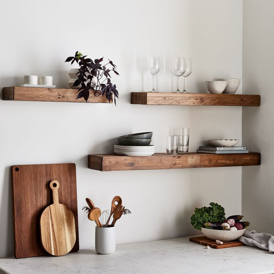 Emmerson® Reclaimed Wood Floating Wall Shelves (61 cm - 122 cm)