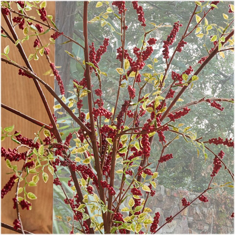 Faux Pepperberry Branch